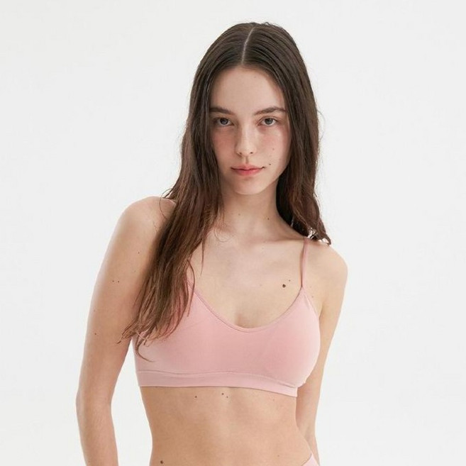 세컨스킨 심리스 브리드 캐미브라 여성 속옷