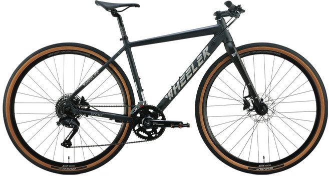 휠러 하이브리드 CROSS R100 시마노CUES 카본포크 유압식디스크브레이크 미조립 자전거 L, 1개, 180cm, 블루그레이