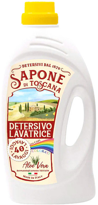사포네디토스카나 알로에 세탁세제 색상의류용, 1개, 1.85L