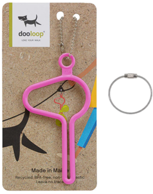 두루프 올네이쳐 풉키링 배변봉투 홀더 + 코팅 와이어링 세트, 말리부핑크(풉키링), 실버(와이어링), 1세트