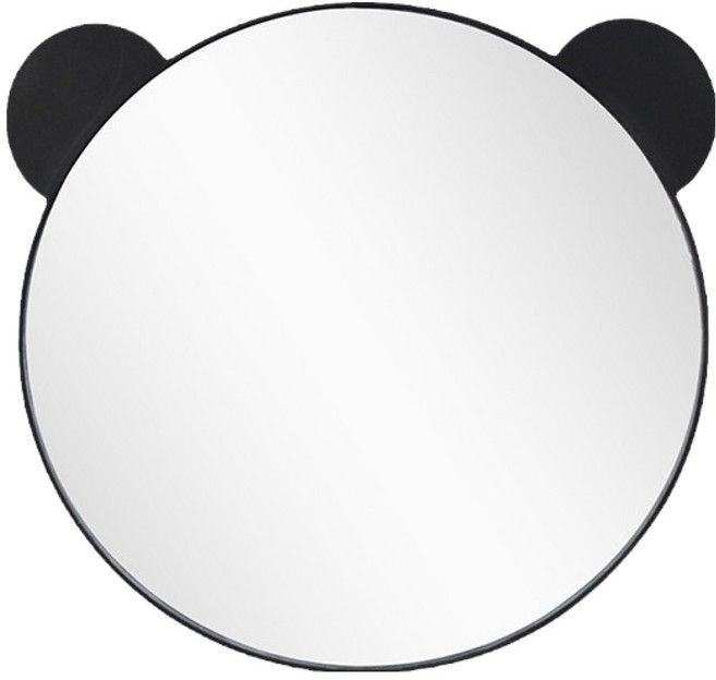 썸즈마인 곰돌이 카시트 후방거울 17.5 x 17.5 cm, 블랙, 1개