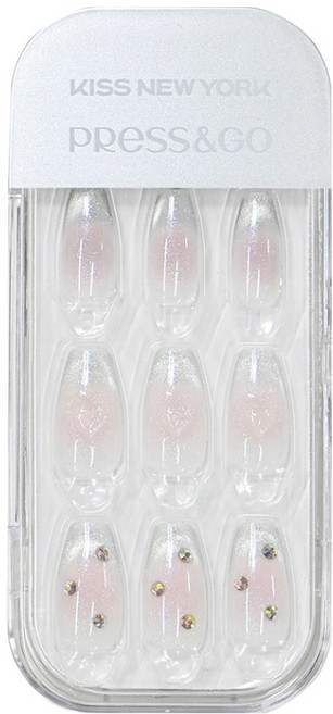 키스뉴욕 프레스앤고 네일팁 세트, 1개, 피치 클라우드