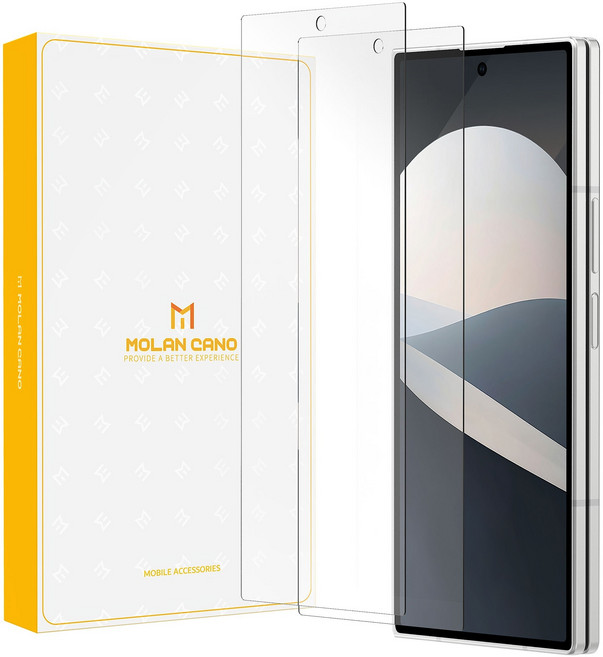 모란카노 플래쉬 강화유리 휴대폰 액정보호필름 2p 세트 투명, 1세트