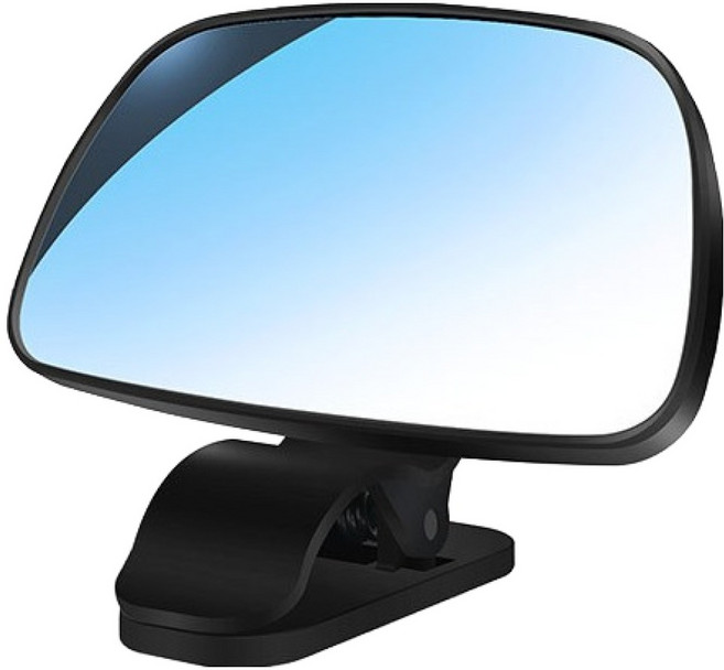 썸즈마인 보조 카시트 후방거울 사각 클립형, 블랙, 1개
