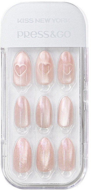 키스뉴욕 프레스앤고 네일팁 세트, 로맨틱 핑크, 1개
