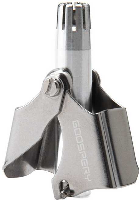 구스페리 남성용 휴대용 방수 트리머 수동 코털제거기, 1개