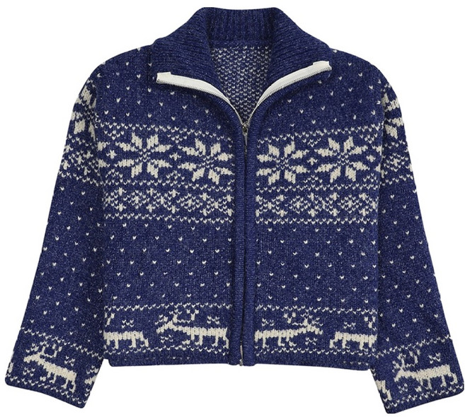 비키 여성용 크리스탈 패턴 니트 집업 THCCX2991