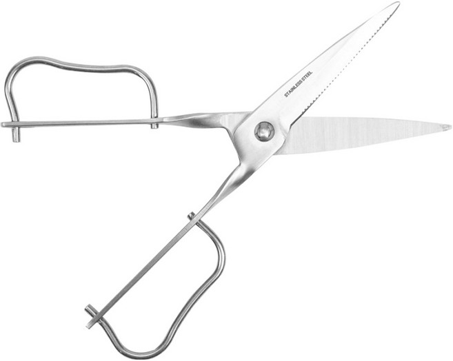 4BNK 올스텐 분리형 주방 다용도 가위, 실버, 1개