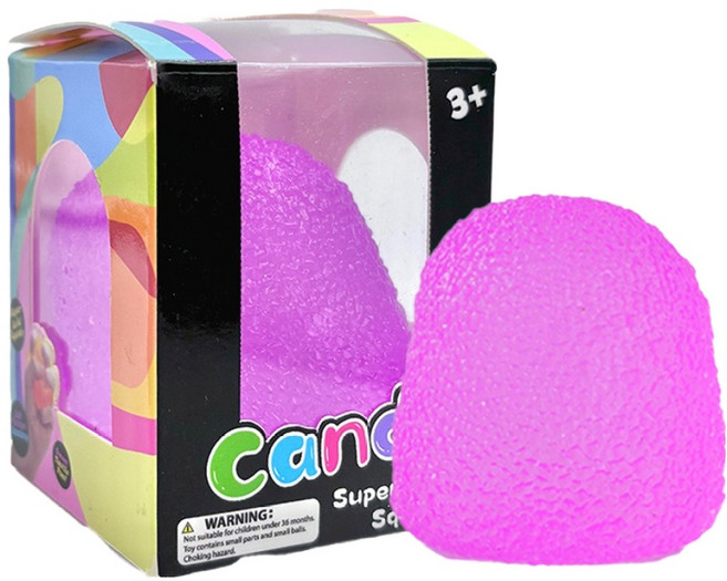 미르컴퍼니 하드소재 스트레스 말랑이 젤리 볼, 퍼플, 1개