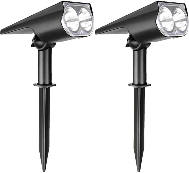 小麥購物 花園草坪免耗電太陽能打光園藝燈 2燈 L994 白光, 2個