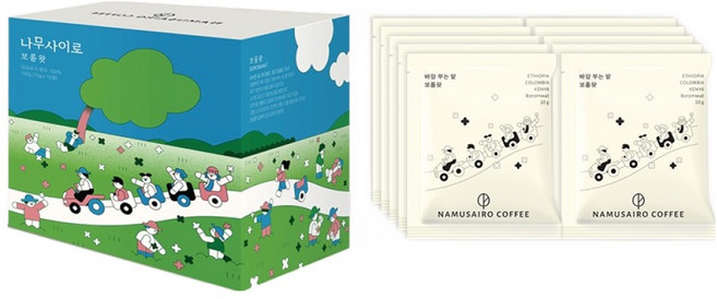 나무사이로 드립백 보롬왓, 10g, 1개, 10개입