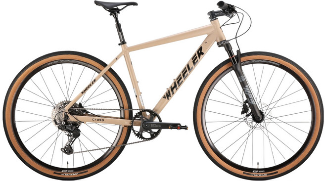 휠러 CROSS200 SHIMANO CUES 6000 11단 유압식 디스크 브레이크 하이브리드 자전거 미조립 L, 1개, 180cm, SAND BEIGE