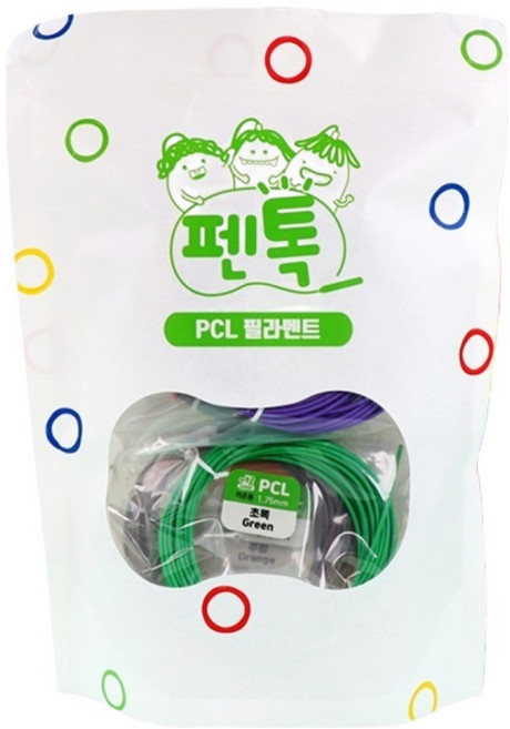 펜톡 저온용 PCL 3D펜 필라멘트 리필심 5m 12종 세트, PCL 패키지