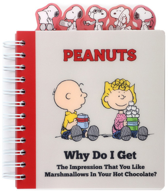 피너츠 인덱스노트, 레드, 1개