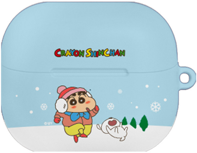 코쿼드 짱구는못말려 겨울 버즈3 / 버즈3프로 하드케이스, 눈온다짱구, 1개