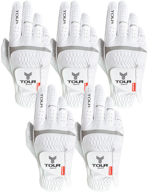 투어골프 남성용 카브레타 반양피 골프장갑 오른손착용 TGM-03