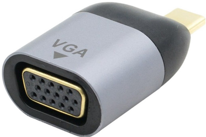 Coms USB 3.1 Type C 轉 VGA 轉換器 轉接頭 Type-C 轉 VGA 1080p-60Hz FHD D-SUB RGB, 1個, IH008