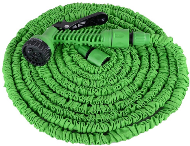 小麥購物 7段可調倍可調彈力伸縮水管 L2001, 1條, 綠色