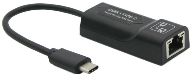 Coms USB C to RJ45 Giga網路卡 C型乙太網路 1000Mbps, 1個, ID282