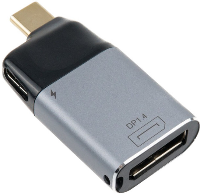 컴스 USB 3.1 Type C to 디스플레이포트 컨버터 변환젠더 C타입 to DP 4K-60Hz UHD DisplayPort, BD126, 1개