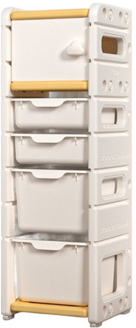 lilikoko 哩哩摳摳 1號收納架, 5層, 組合2 琥珀黃