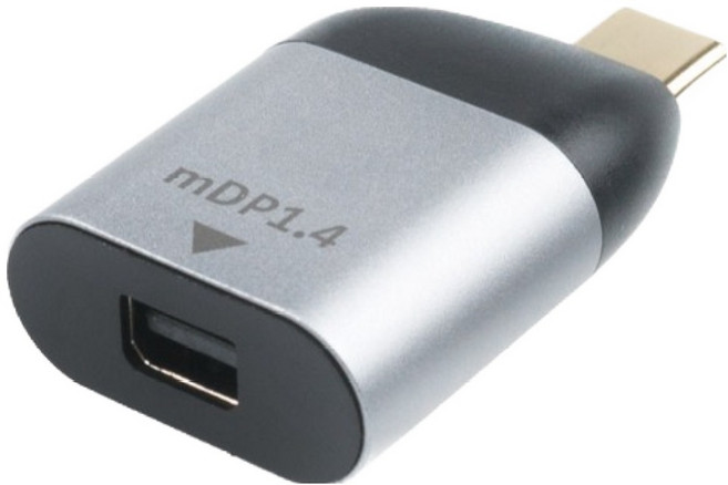 컴스 USB 3.1 Type C to 미니 디스플레이포트 컨버터 변환젠더 MDP 4K-60Hz UHD, 1개