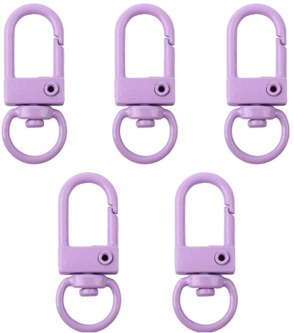 리코즈 컬러 D링, 보라, 5개