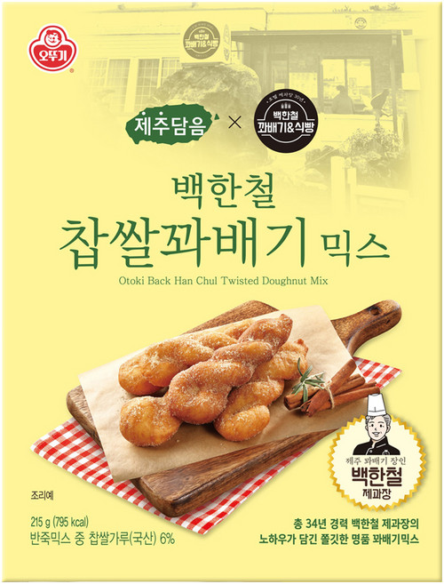 오뚜기 백한철 찹쌀꽈배기 믹스, 1개, 215g