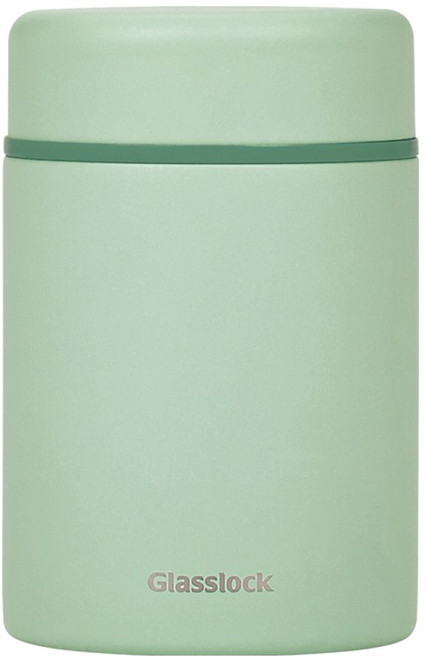 글라스락 플레인 보온 죽통, 뮤트그린, 400ml, 1개