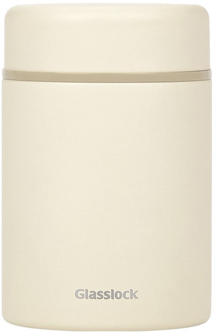 글라스락 플레인 보온 죽통, 베이지, 400ml, 1개