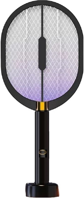 Smart Bearing 智慧魔力 黑武士電擊式USB充電電蚊拍, 黑色