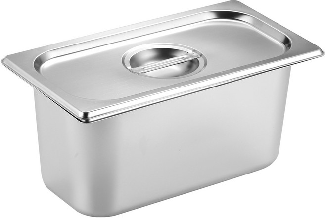 발룬피니 강화 스텐 바트 보관용기, 1개, 몸체 + 뚜껑