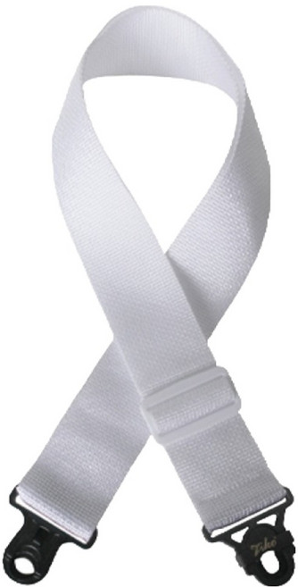 코히모 베이스 일렉 기타 멜빵 후크형 스트랩 화이트 버전 2 5W0462, 1개