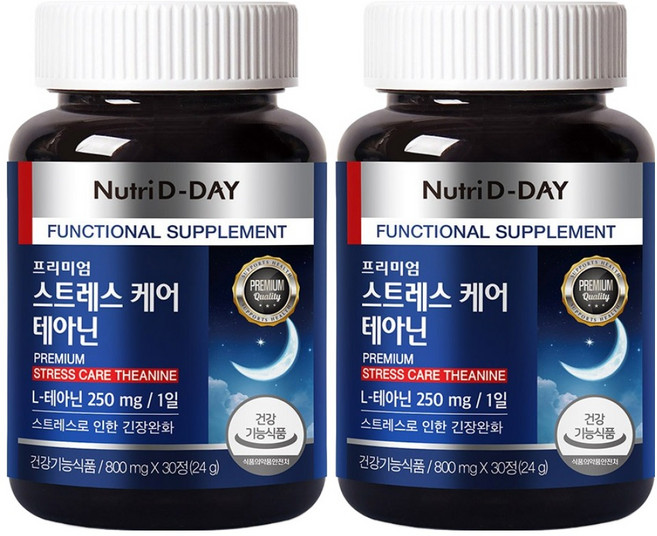 뉴트리디데이 스트레스 케어 테아닌 30정, 24g, 2개