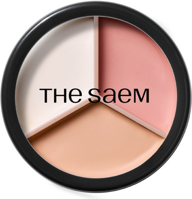 THe SaeM 得鮮 Cover Perfection 完美遮瑕三色遮瑕膏, 1個, 07粉米色