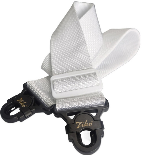 코히모 베이스 일렉 기타 멜빵 후크형 스트랩 화이트 버전 1 5W0462, 1개