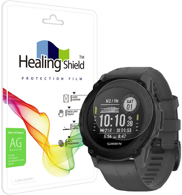 힐링쉴드 저반사 지문방지 액정보호필름 2p 세트, 1세트