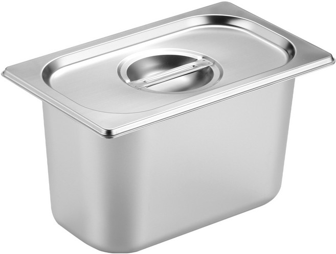 발룬피니 강화 스텐 바트 보관용기, 1개, 몸체 + 뚜껑