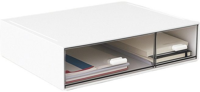 주앤지 다용도 데스크 미니 수납 정리함 B타입 2칸, 1단