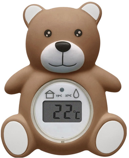 카스 유아용 디지털 탕온계 아기곰 T4, 초코브라운, 1개