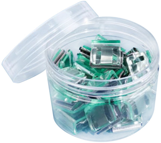 문구담 멀티 푸시 핸드 클립 종이 문서 고정 바인딩 세트 랜덤발송, 1세트, 20개입, 소