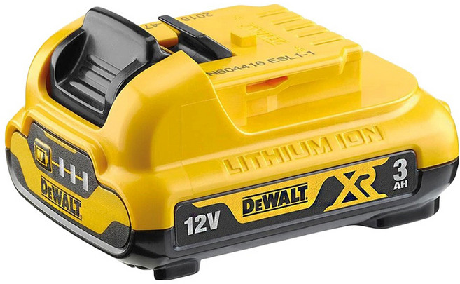 DEWALT 得偉 台灣公司貨 12V MAX 超鋰電電池 3.0Ah DCB124, 1入, 1個