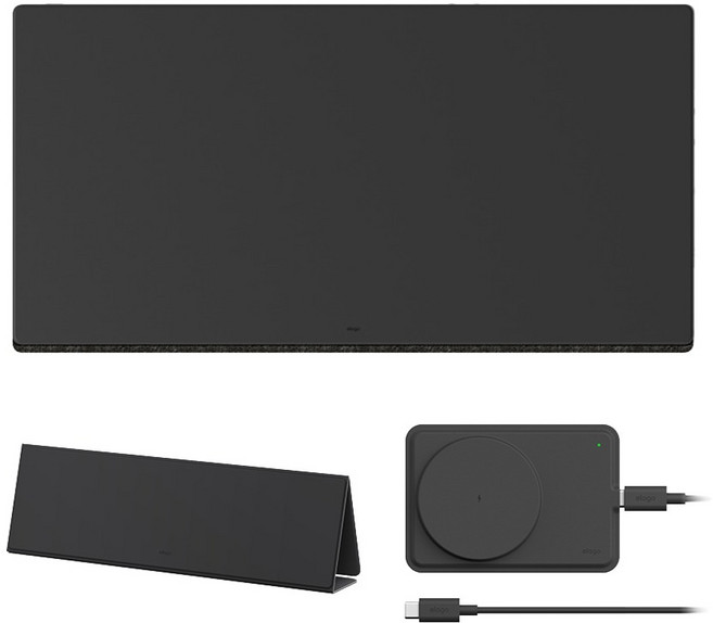 엘라고 스탠다드 풀패키지 데스크매트 3종 세트, 블랙