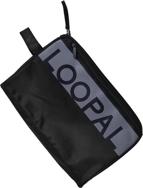 Loopal 路寶 鞋袋 5.0 大容量 雙層收納 LAAB2502, 黑色, 1個