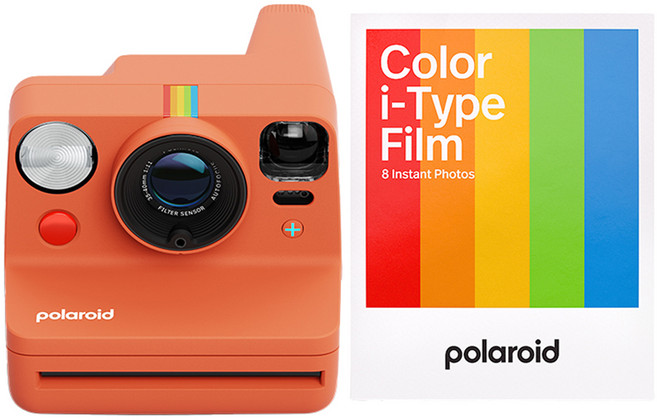 폴라로이드 나우 플러스 즉석카메라 3세대 코랄 + i-Type 컬러 필름 8p 세트, 1세트