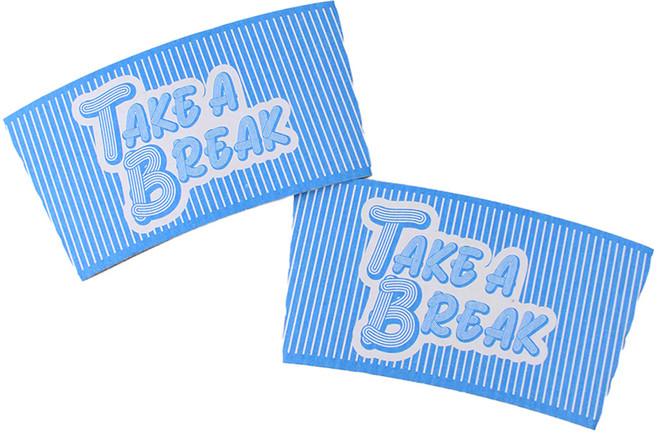 아이엔피 98파이 테이크 브레이크 컵홀더 블루, 1개, 50개입