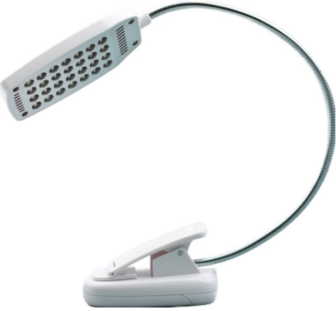 컴스 마트 USB 스탠드형 28LED 램프 BE565, 화이트, 1개