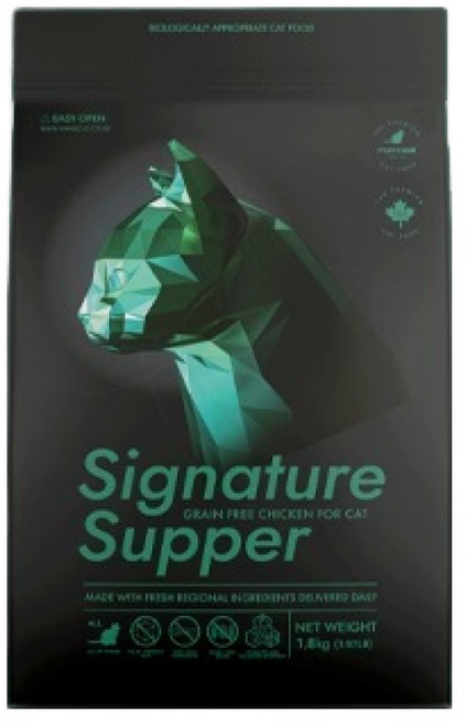 마마캣 전연령 시그니처 서퍼 캣 그레인프리 사료, 닭, 1.8kg, 1개
