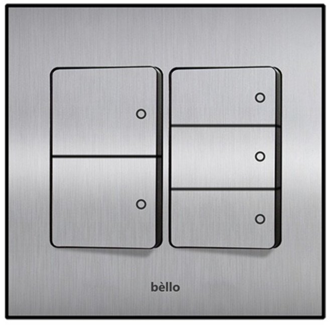 위너스 벨로실버 2개용 스위치 5구, 1개