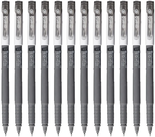 동아 마이겔 Q 0.38mm, 12개, 검정 - 쿠팡